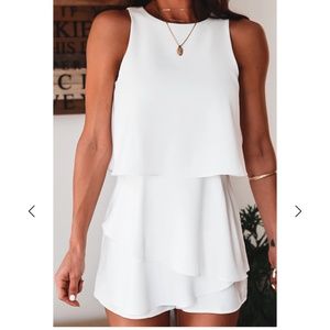 White Romper, Medium - brand new never worn!